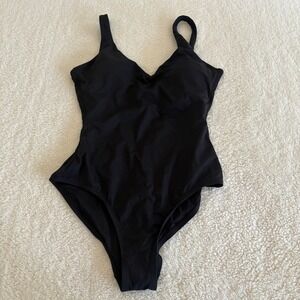 NWT Andie‎ Swim Ibiza One Piece Swimsuit Women's XL Black Low Back Removable Cup